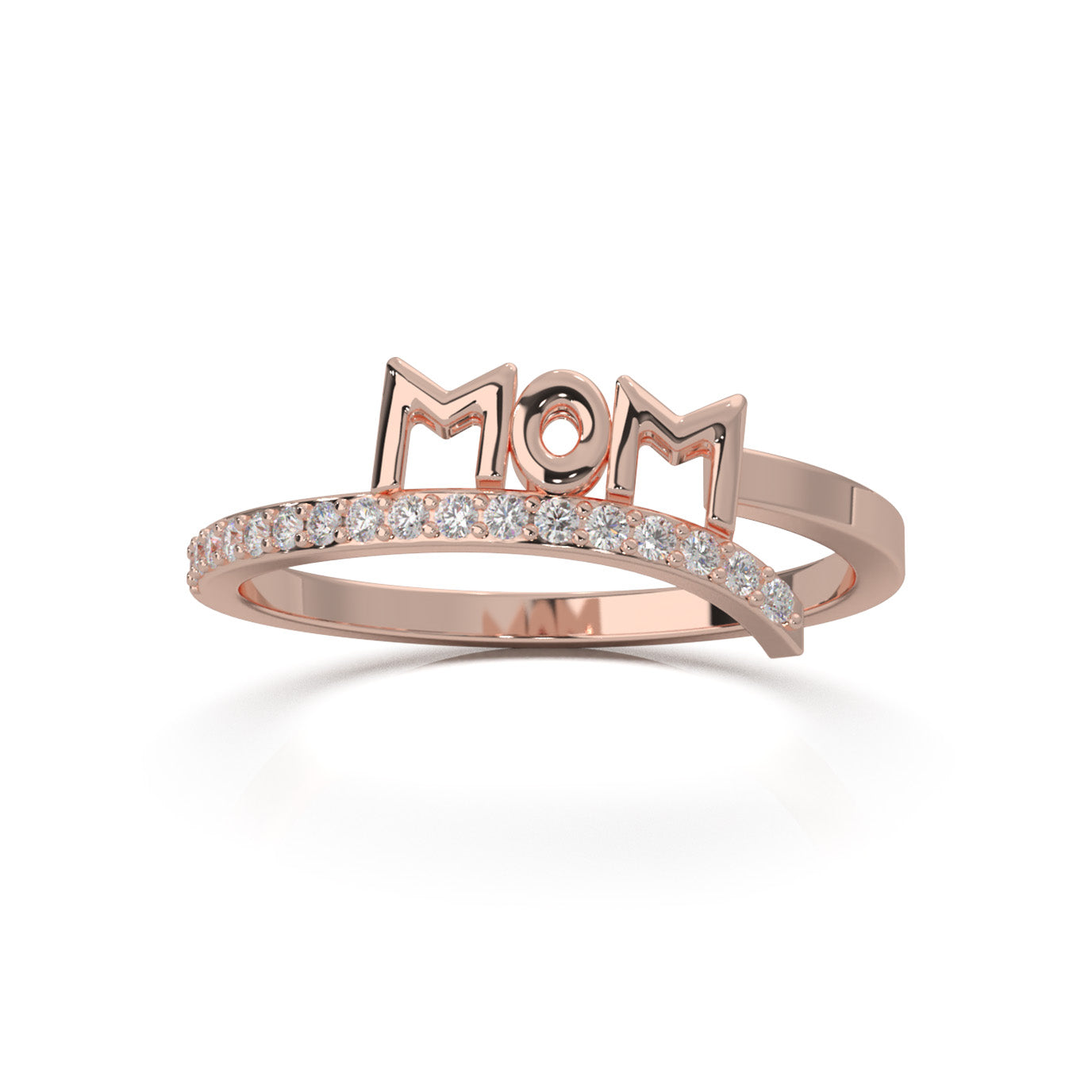 0.20 ct Natural Diamond Fancy Rings in 14k Rose Gold