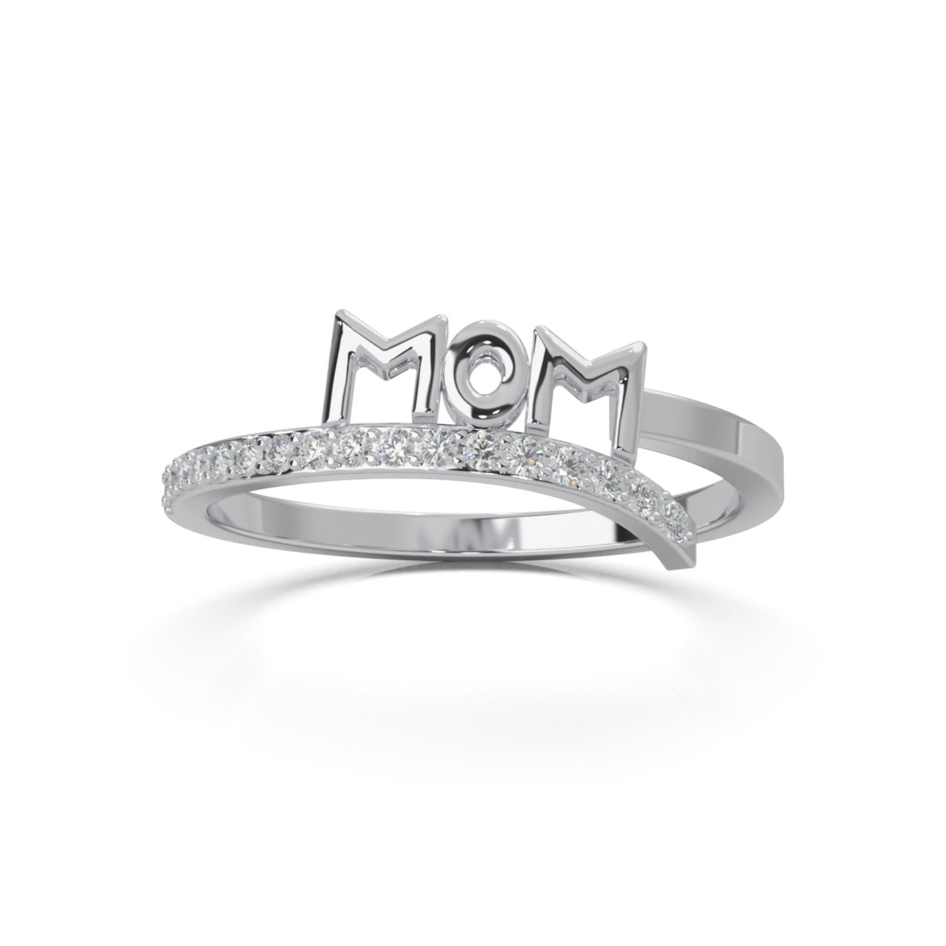 0.20 ct Natural Diamond Fancy Rings in 14k White Gold