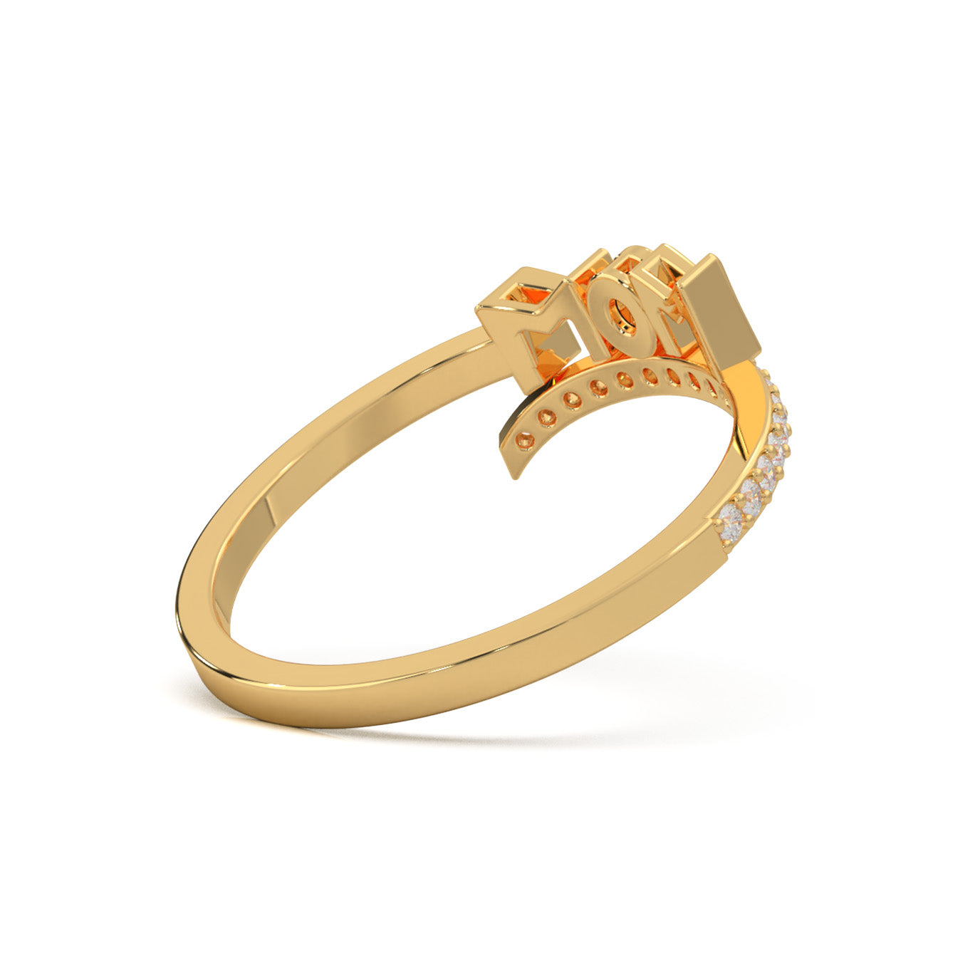 0.20 ct Moissanite Fancy Rings in 10k Yellow Gold