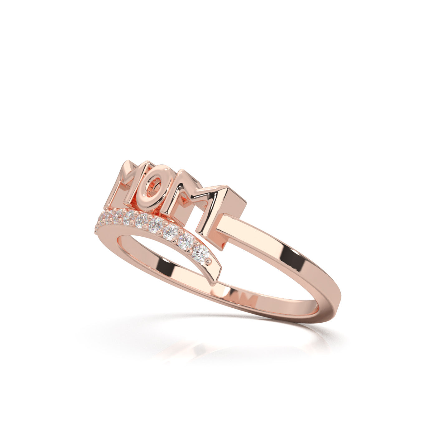 0.10 ct Natural Diamond Fancy Rings in 10k Rose Gold
