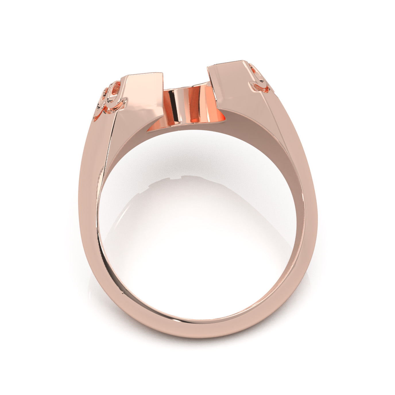 0.90 ct Moissanite Fancy Rings in 14k Rose Gold