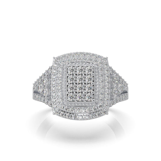 1.20 ct Natural Diamond Engagement Rings in 10k White Gold