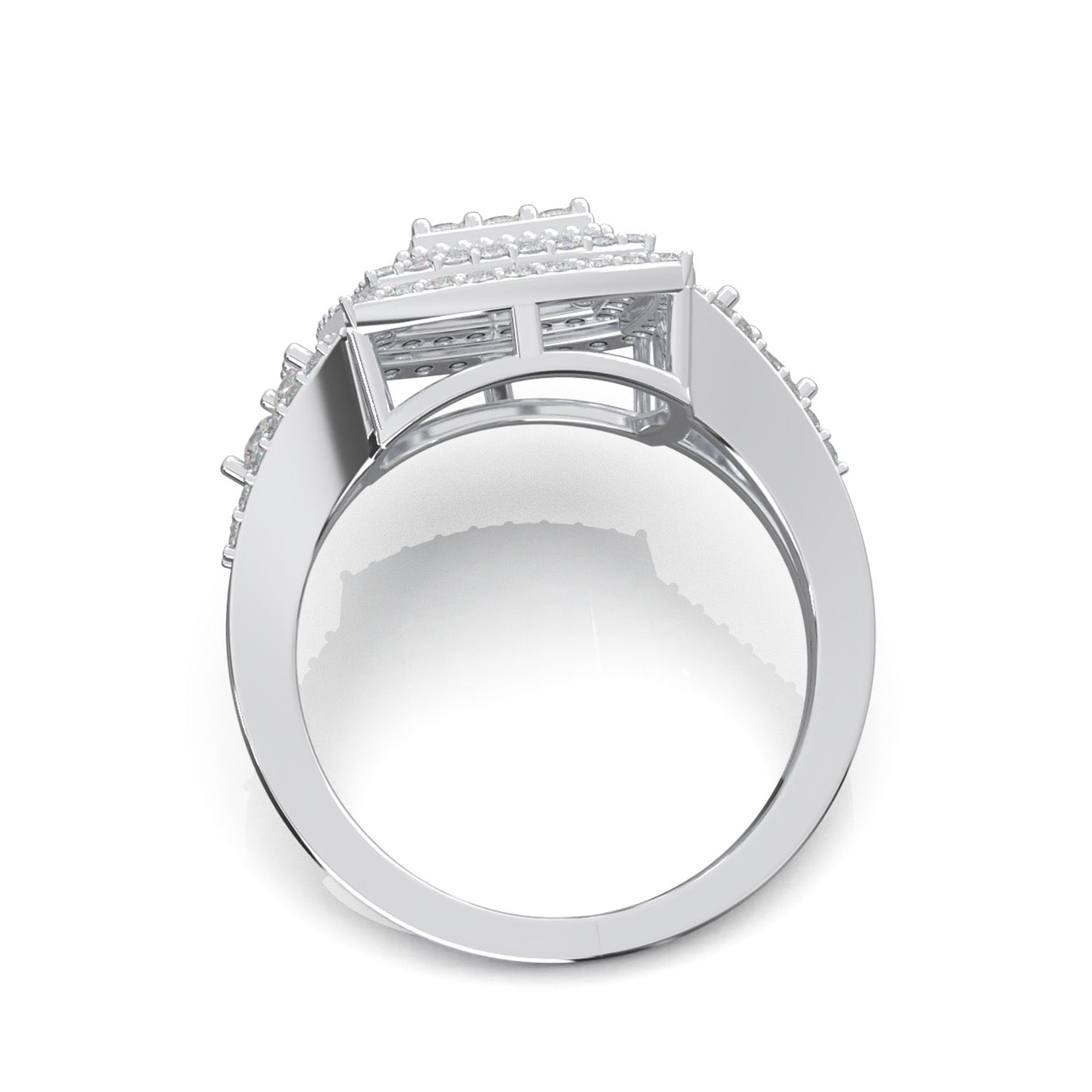 1.20 ct Natural Diamond Engagement Rings in 14k White Gold