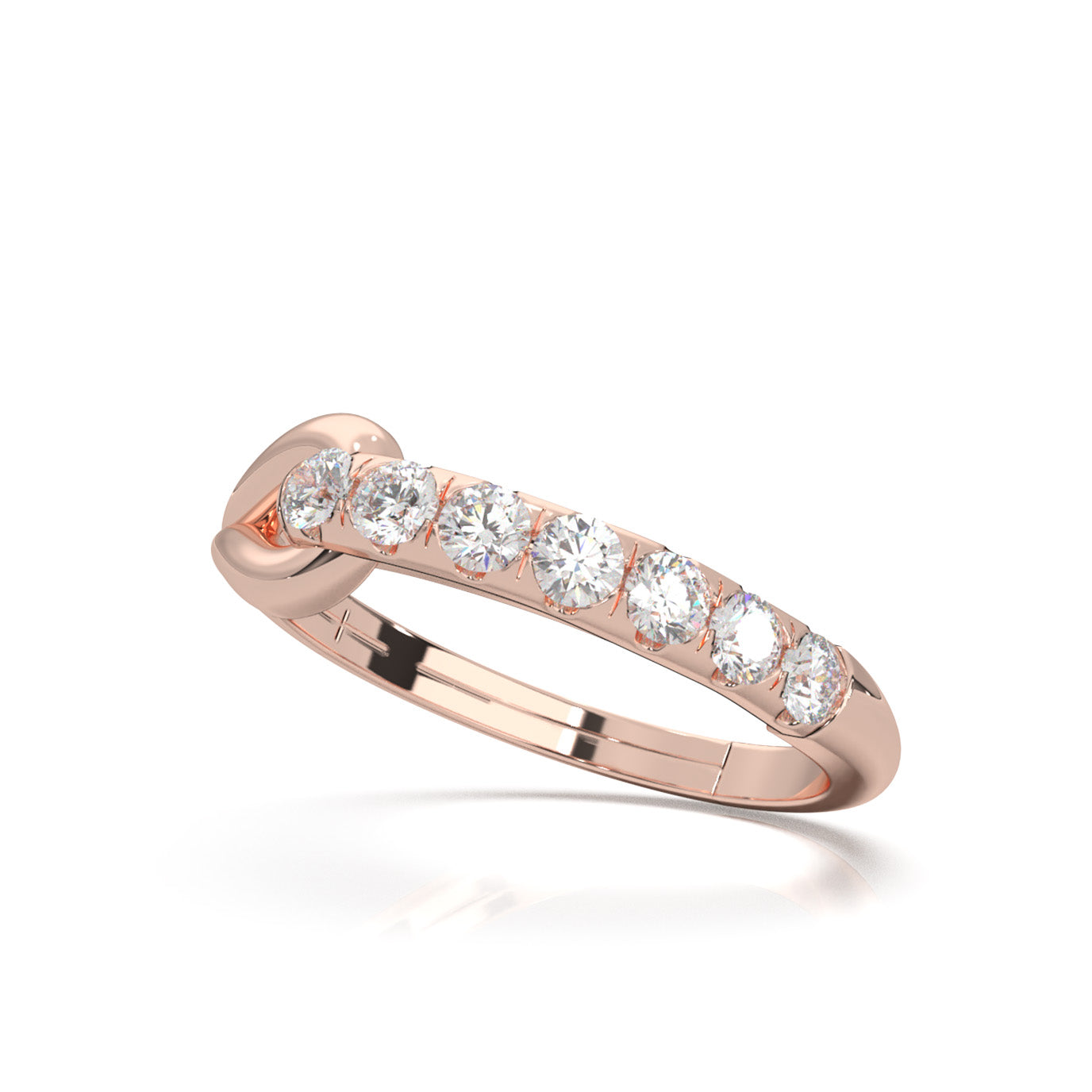 0.50 ct Moissanite Fancy Rings in 10k Rose Gold