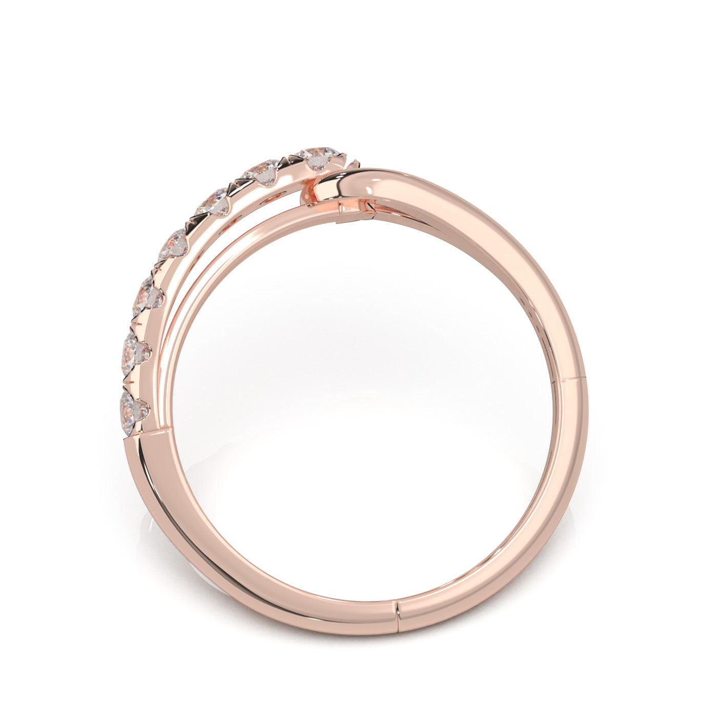 0.50 ct Moissanite Fancy Rings in 10k Rose Gold