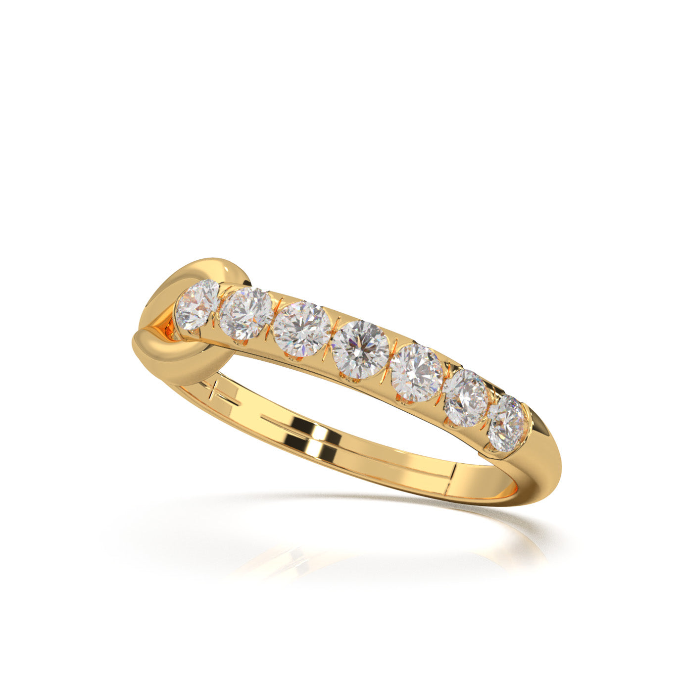 0.50 ct Natural Diamond Fancy Rings in 10k Yellow Gold
