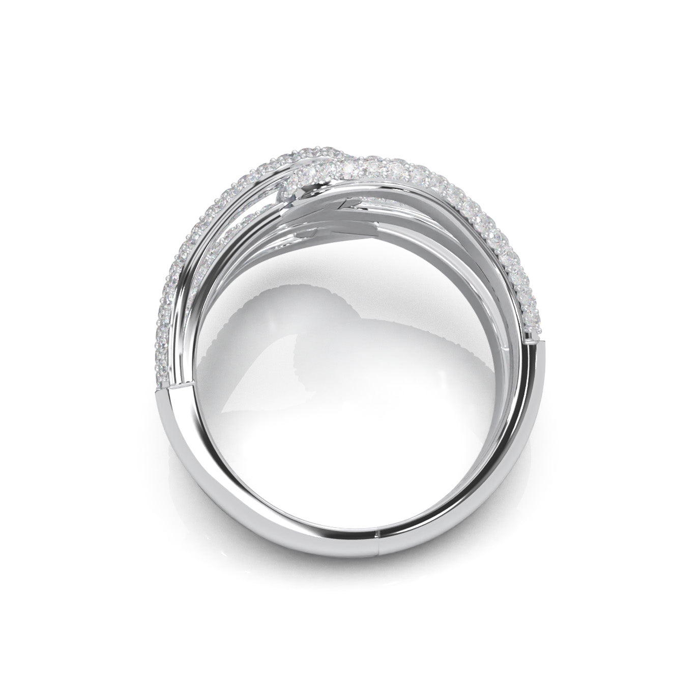 1.60 ct Natural Diamond Fancy Rings in 10k White Gold