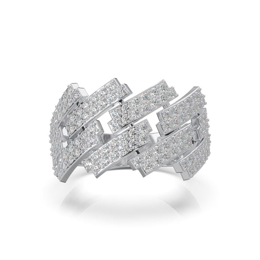 1.30 ct Lab Grown Diamond Wedding Bands in 14k White Gold