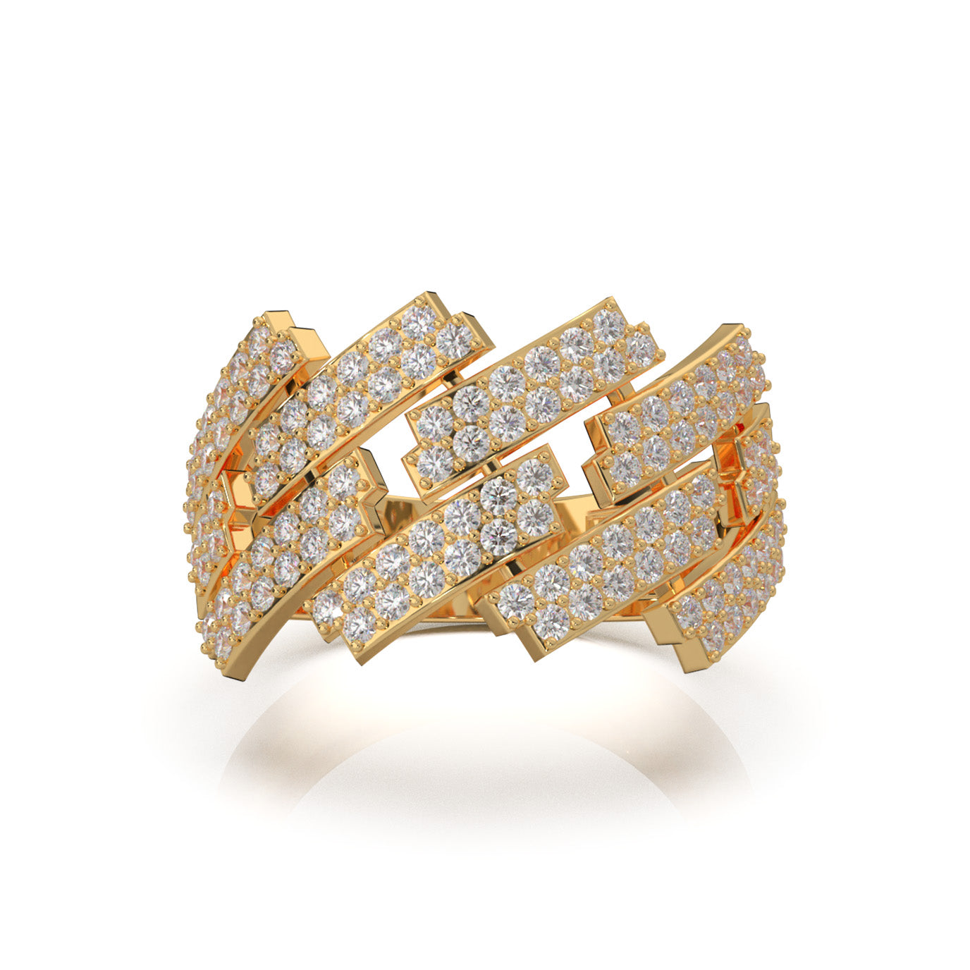 1.30 ct Lab Grown Diamond Wedding Bands in 14k Yellow Gold