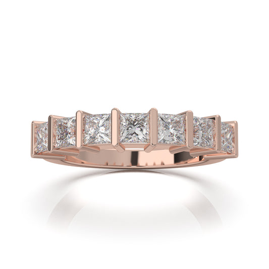 1.50 ct Lab Grown Diamond Wedding Bands in 14k Rose Gold
