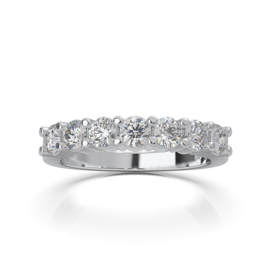 1.10 ct Moissanite Wedding Bands in 14k White Gold