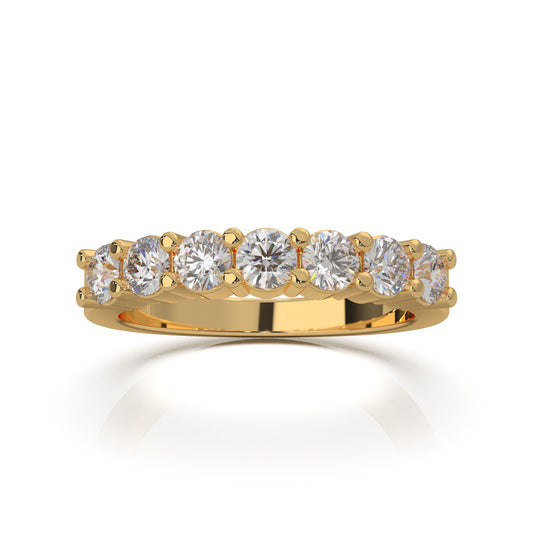1.10 ct Natural Diamond Wedding Bands in 14k Yellow Gold