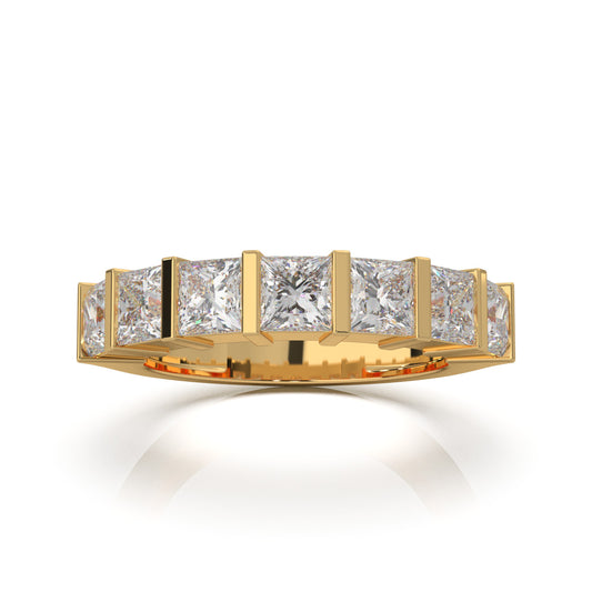 2.80 ct Lab Grown Diamond Wedding Bands in 14k Yellow Gold